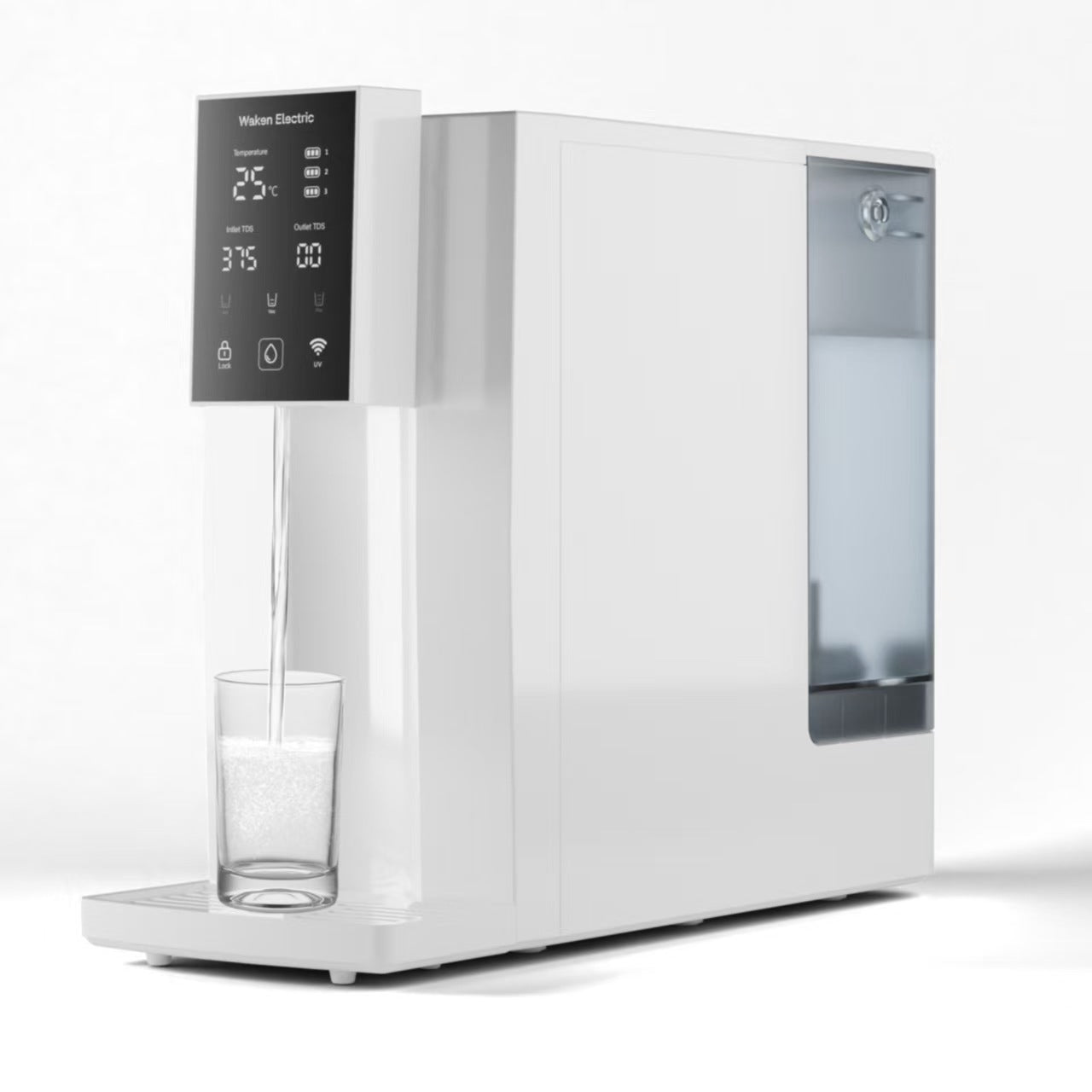 Waken Electric C12-White Countertop Reverse Osmosis Water System,No installation,3 Filters